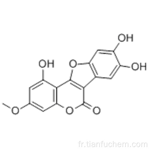 6H-Benzofuro [3,2-c] [1] benzopyran-6-one, 1,8,9-trihydroxy-3-méthoxy CAS 524-12-9